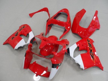 Rot und Weiß 00-01 Kawasaki ZX9R Motorrad Verkleidung