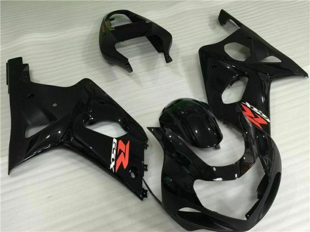Schwarz 00-02 Suzuki GSXR 1000 Motorrad Verkleidung Schwarz 00-02 Suzuki GSXR 1000 Motorrad Verkleidung