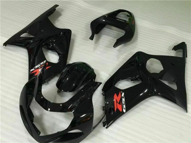 Schwarz 00-02 Suzuki GSXR 1000 Motorrad Verkleidung Schwarz 00-02 Suzuki GSXR 1000 Motorrad Verkleidung