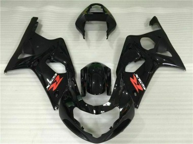 Schwarz 00-02 Suzuki GSXR 1000 Motorrad Verkleidung