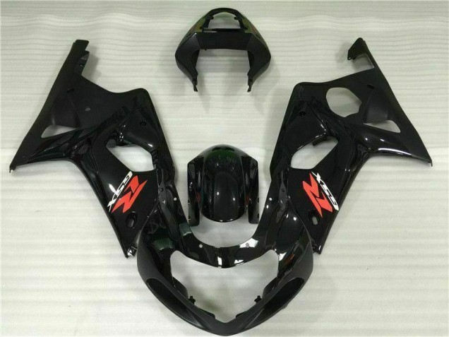 Schwarz 00-02 Suzuki GSXR 1000 Motorrad Verkleidung Schwarz 00-02 Suzuki GSXR 1000 Motorrad Verkleidung