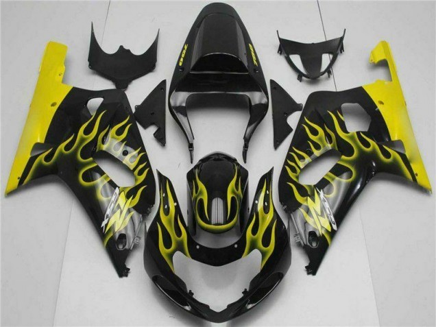 Schwarz 01-03 Suzuki GSXR 600/750 Motorrad Verkleidung Komplett Sets Schwarz 01-03 Suzuki GSXR 600/750 Motorrad Verkleidung Komplett Sets