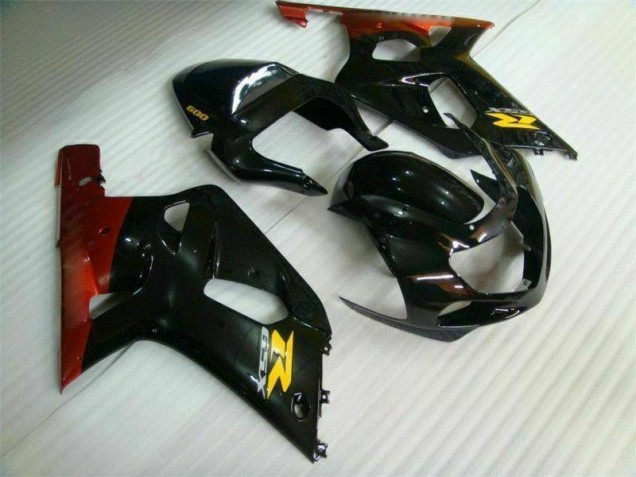 Schwarz 01-03 Suzuki GSXR 600/750 Motorrad Verkleidung & Plastik Schwarz 01-03 Suzuki GSXR 600/750 Motorrad Verkleidung & Plastik