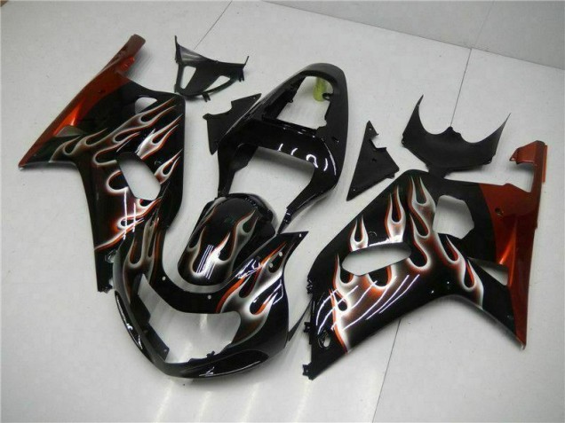 Schwarz 01-03 Suzuki GSXR 600/750 Motorrad Verkleidungen Schwarz 01-03 Suzuki GSXR 600/750 Motorrad Verkleidungen