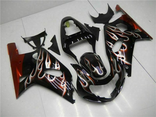 Schwarz 01-03 Suzuki GSXR 600/750 Motorrad Verkleidungen Schwarz 01-03 Suzuki GSXR 600/750 Motorrad Verkleidungen