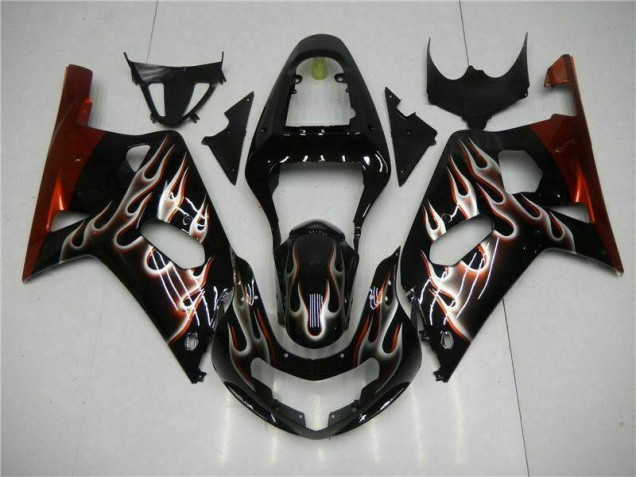 Schwarz 01-03 Suzuki GSXR 600/750 Motorrad Verkleidungen Schwarz 01-03 Suzuki GSXR 600/750 Motorrad Verkleidungen