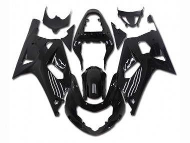 Schwarz 01-03 Suzuki GSXR 600/750 Motorrad Vollverkleidung & Plastik