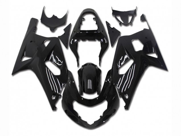 Schwarz 01-03 Suzuki GSXR 600/750 Motorrad Vollverkleidung & Plastik Schwarz 01-03 Suzuki GSXR 600/750 Motorrad Vollverkleidung & Plastik