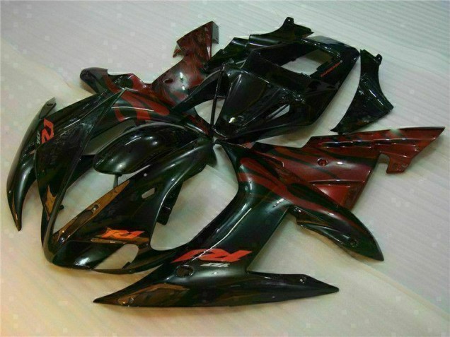 Schwarz 02-03 Yamaha YZF R1 Motor Verkleidungen Schwarz 02-03 Yamaha YZF R1 Motor Verkleidungen