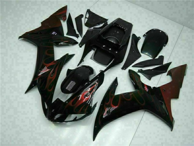 Schwarz 02-03 Yamaha YZF R1 Motorrad Vollverkleidung & Plastik Schwarz 02-03 Yamaha YZF R1 Motorrad Vollverkleidung & Plastik