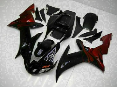 Schwarz 02-03 Yamaha YZF R1 Motorradverkleidung Plastik Kits