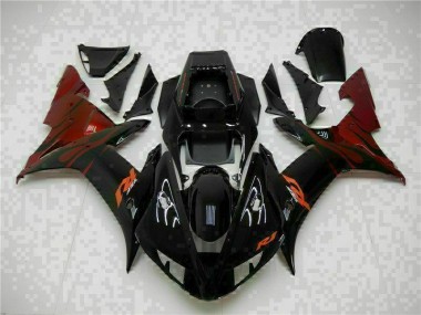 Schwarz 02-03 Yamaha YZF R1 Verkleidung