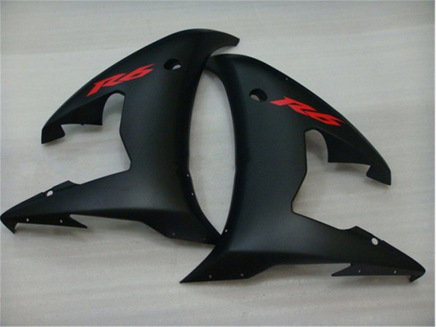 Schwarz 03-05 Yamaha YZF R6 Motorrad Vollverkleidung Schwarz 03-05 Yamaha YZF R6 Motorrad Vollverkleidung