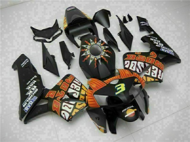 Schwarz 05-06 Honda CBR600RR Verkleidung Schwarz 05-06 Honda CBR600RR Verkleidung