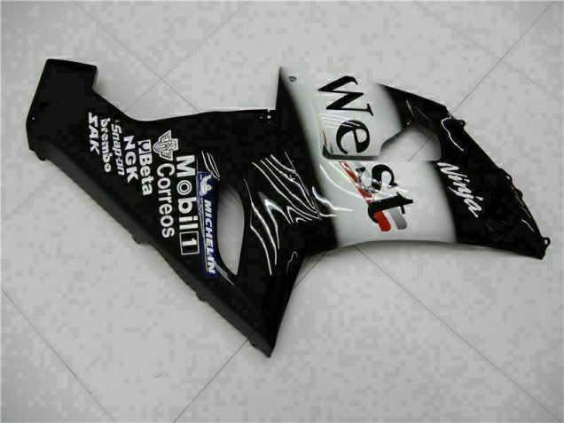 Schwarz 05-06 Kawasaki ZX6R Motorrad Verkleidung Komplett Sets Schwarz 05-06 Kawasaki ZX6R Motorrad Verkleidung Komplett Sets