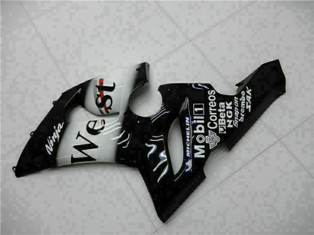 Schwarz 05-06 Kawasaki ZX6R Motorrad Verkleidung Komplett Sets Schwarz 05-06 Kawasaki ZX6R Motorrad Verkleidung Komplett Sets