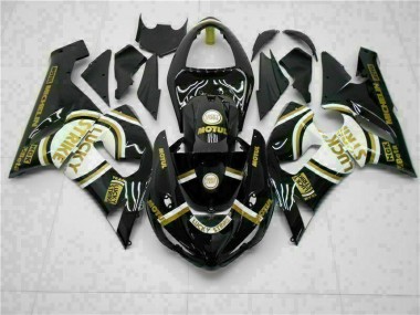 Schwarz 05-06 Kawasaki ZX6R Motorrad Verkleidung & Plastik