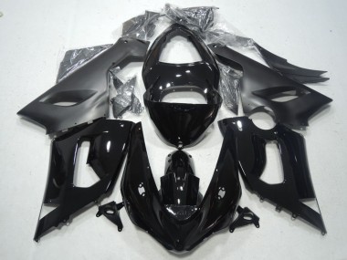 Schwarz 05-06 Kawasaki ZX6R Motorrad Vollverkleidung & Plastik