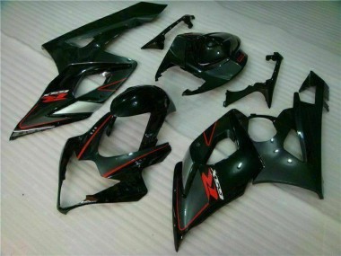 Schwarz 05-06 Suzuki GSXR 1000 Motorrad Vollverkleidung