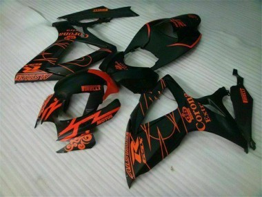 Schwarz 06-07 Suzuki GSXR 600/750 Motorrad Verkleidung Komplett Sets