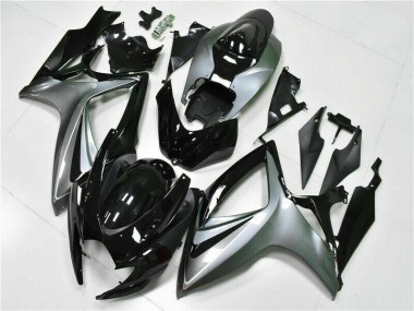 Schwarz 06-07 Suzuki GSXR 600/750 Motorrad Vollverkleidung