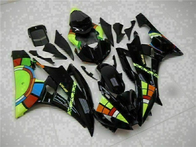 Schwarz 06-07 Yamaha YZF R6 Motorrad Vollverkleidung Schwarz 06-07 Yamaha YZF R6 Motorrad Vollverkleidung