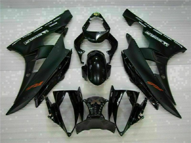 Schwarz 06-07 Yamaha YZF R6 Motorrad Vollverkleidung & Plastik Schwarz 06-07 Yamaha YZF R6 Motorrad Vollverkleidung & Plastik