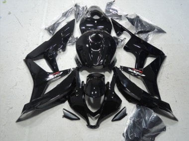 Schwarz 07-08 Honda CBR600RR Motorrad Vollverkleidung & Plastik