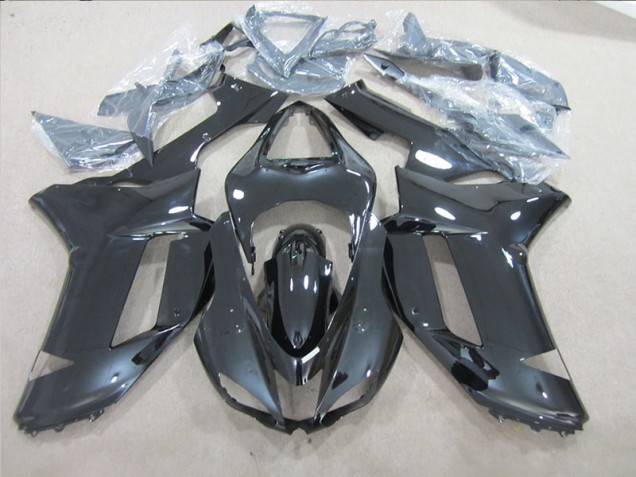 Schwarz 07-08 Kawasaki ZX6R Motorrad Verkleidungen Schwarz 07-08 Kawasaki ZX6R Motorrad Verkleidungen