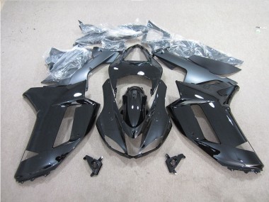 Schwarz 07-08 Kawasaki ZX6R Motorrad Vollverkleidung
