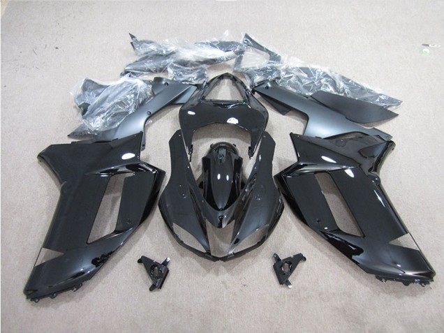 Schwarz 07-08 Kawasaki ZX6R Motorrad Vollverkleidung Schwarz 07-08 Kawasaki ZX6R Motorrad Vollverkleidung