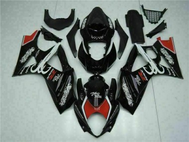 Schwarz 07-08 Suzuki GSXR 1000 Motorrad Verkleidung