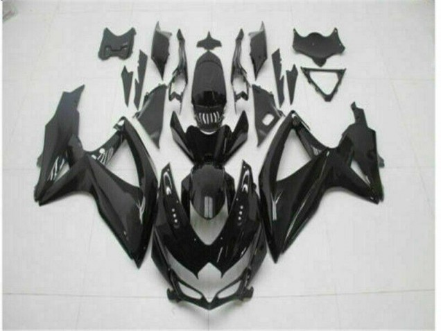 Schwarz 08-10 Suzuki GSXR 600/750 Motorrad Verkleidung & Plastik Schwarz 08-10 Suzuki GSXR 600/750 Motorrad Verkleidung & Plastik