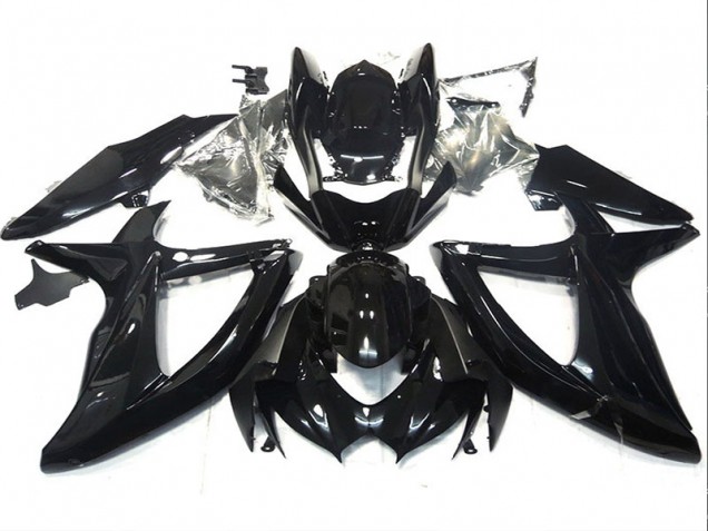 Schwarz 08-10 Suzuki GSXR 750 Motorrad Verkleidung