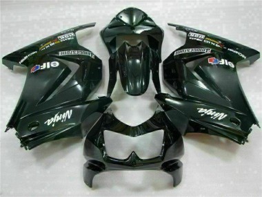 Schwarz 08-12 Kawasaki EX250 Motorrad Verkleidung Komplett Sets