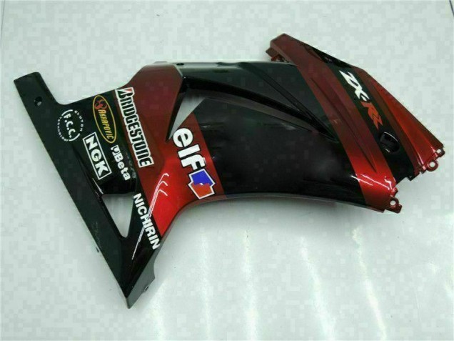 Schwarz 08-12 Kawasaki EX250 Motorrad Verkleidungen Schwarz 08-12 Kawasaki EX250 Motorrad Verkleidungen