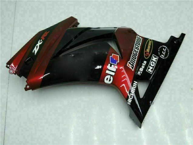 Schwarz 08-12 Kawasaki EX250 Motorrad Verkleidungen Schwarz 08-12 Kawasaki EX250 Motorrad Verkleidungen