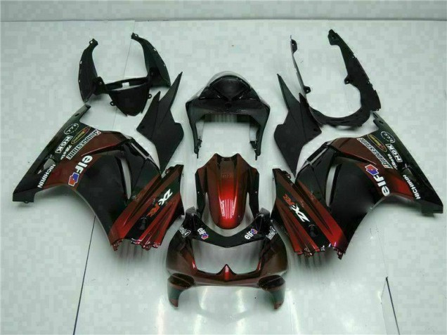 Schwarz 08-12 Kawasaki EX250 Motorrad Verkleidungen Schwarz 08-12 Kawasaki EX250 Motorrad Verkleidungen