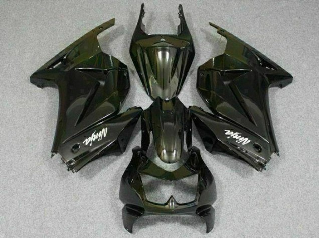 Schwarz 08-12 Kawasaki EX250 Motorrad Vollverkleidung Schwarz 08-12 Kawasaki EX250 Motorrad Vollverkleidung