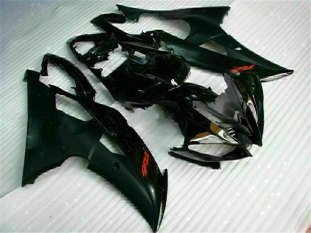 Schwarz 08-16 Yamaha YZF R6 Motorrad Vollverkleidung Schwarz 08-16 Yamaha YZF R6 Motorrad Vollverkleidung