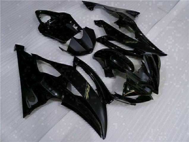 Schwarz 08-16 Yamaha YZF R6 Motorrad Vollverkleidung & Plastik Schwarz 08-16 Yamaha YZF R6 Motorrad Vollverkleidung & Plastik