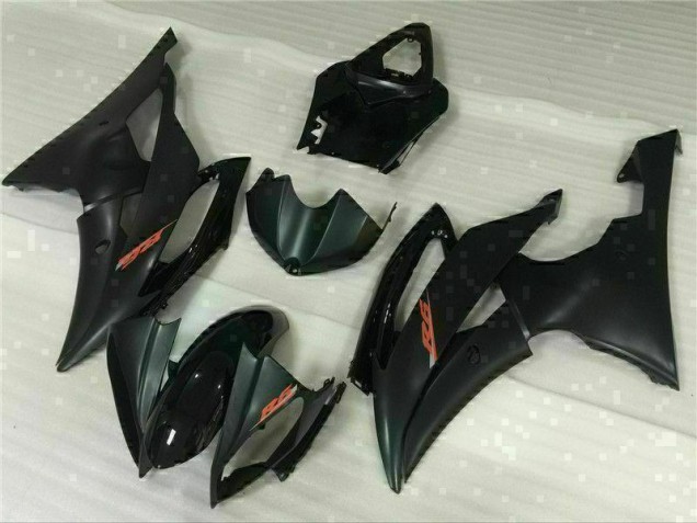 Schwarz 08-16 Yamaha YZF R6 Motorradverkleidung Plastik Kits Schwarz 08-16 Yamaha YZF R6 Motorradverkleidung Plastik Kits