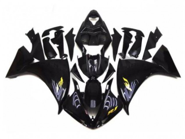 Schwarz 09-11 Yamaha YZF R1 Motorrad Verkleidung Schwarz 09-11 Yamaha YZF R1 Motorrad Verkleidung