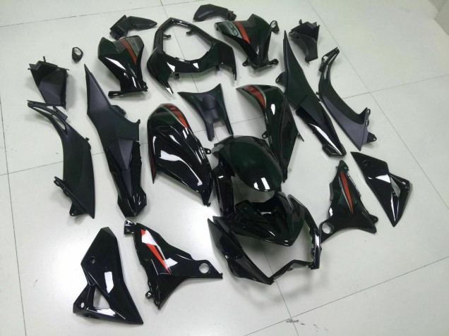 Schwarz 13-16 Kawasaki Z800 Motorrad Verkleidung Schwarz 13-16 Kawasaki Z800 Motorrad Verkleidung