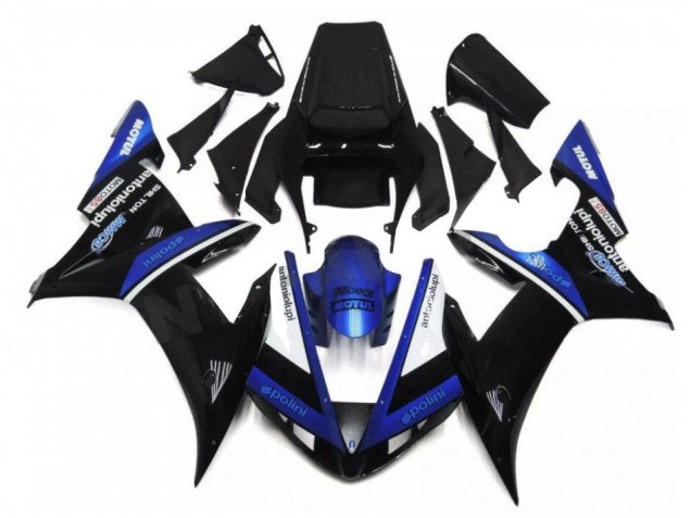 Schwarz Blau 02-03 Yamaha YZF R1 Motorrad Verkleidung Schwarz Blau 02-03 Yamaha YZF R1 Motorrad Verkleidung