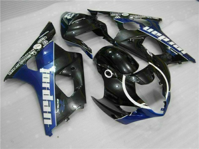 Schwarz Blau 03-04 Suzuki GSXR 1000 Motorrad Verkleidung & Plastik Schwarz Blau 03-04 Suzuki GSXR 1000 Motorrad Verkleidung & Plastik