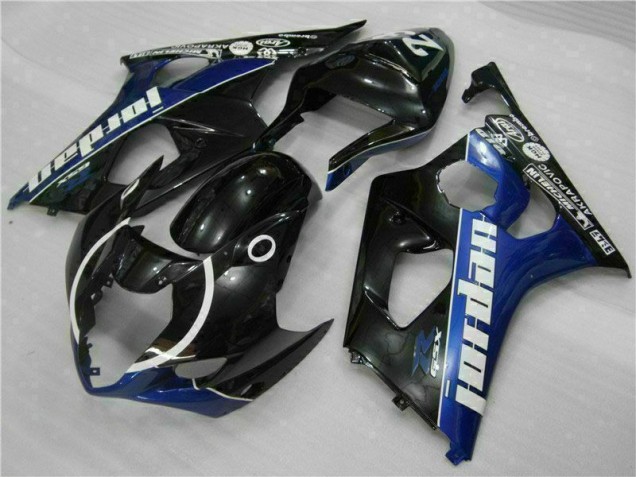 Schwarz Blau 03-04 Suzuki GSXR 1000 Motorrad Verkleidung & Plastik Schwarz Blau 03-04 Suzuki GSXR 1000 Motorrad Verkleidung & Plastik
