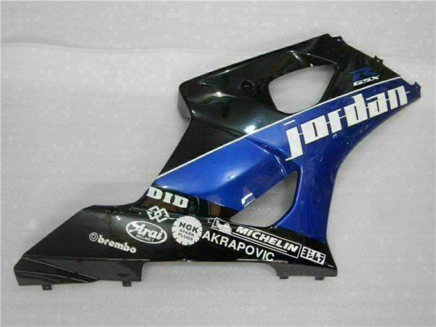 Schwarz Blau 03-04 Suzuki GSXR 1000 Motorrad Verkleidung & Plastik Schwarz Blau 03-04 Suzuki GSXR 1000 Motorrad Verkleidung & Plastik