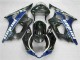 Schwarz Blau 03-04 Suzuki GSXR 1000 Motorrad Verkleidung & Plastik Schwarz Blau 03-04 Suzuki GSXR 1000 Motorrad Verkleidung & Plastik