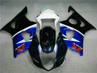 Schwarz Blau 03-04 Suzuki GSXR 1000 Motorrad Vollverkleidung